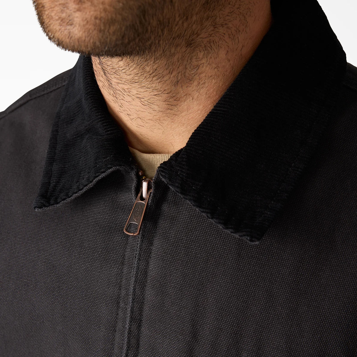Manteau en toile Duck doublée - Noir