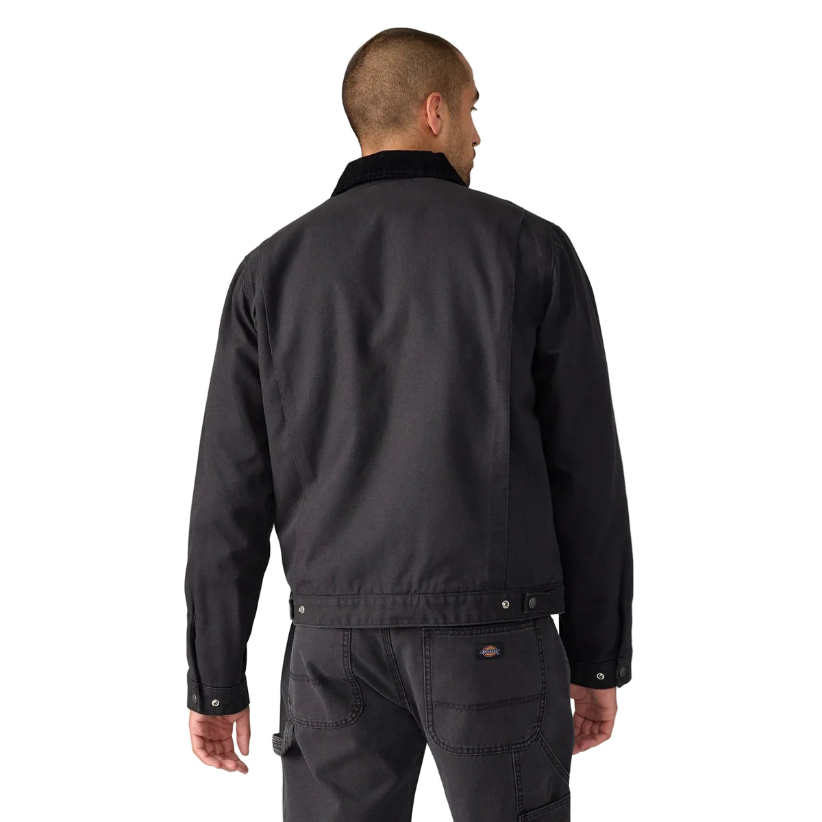 Manteau en toile Duck doublée - Noir
