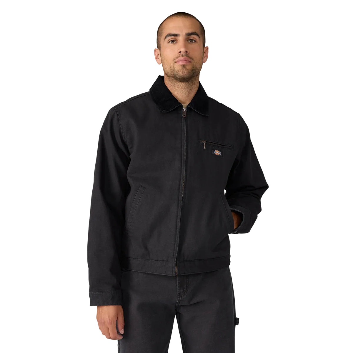 Manteau en toile Duck doublée - Noir