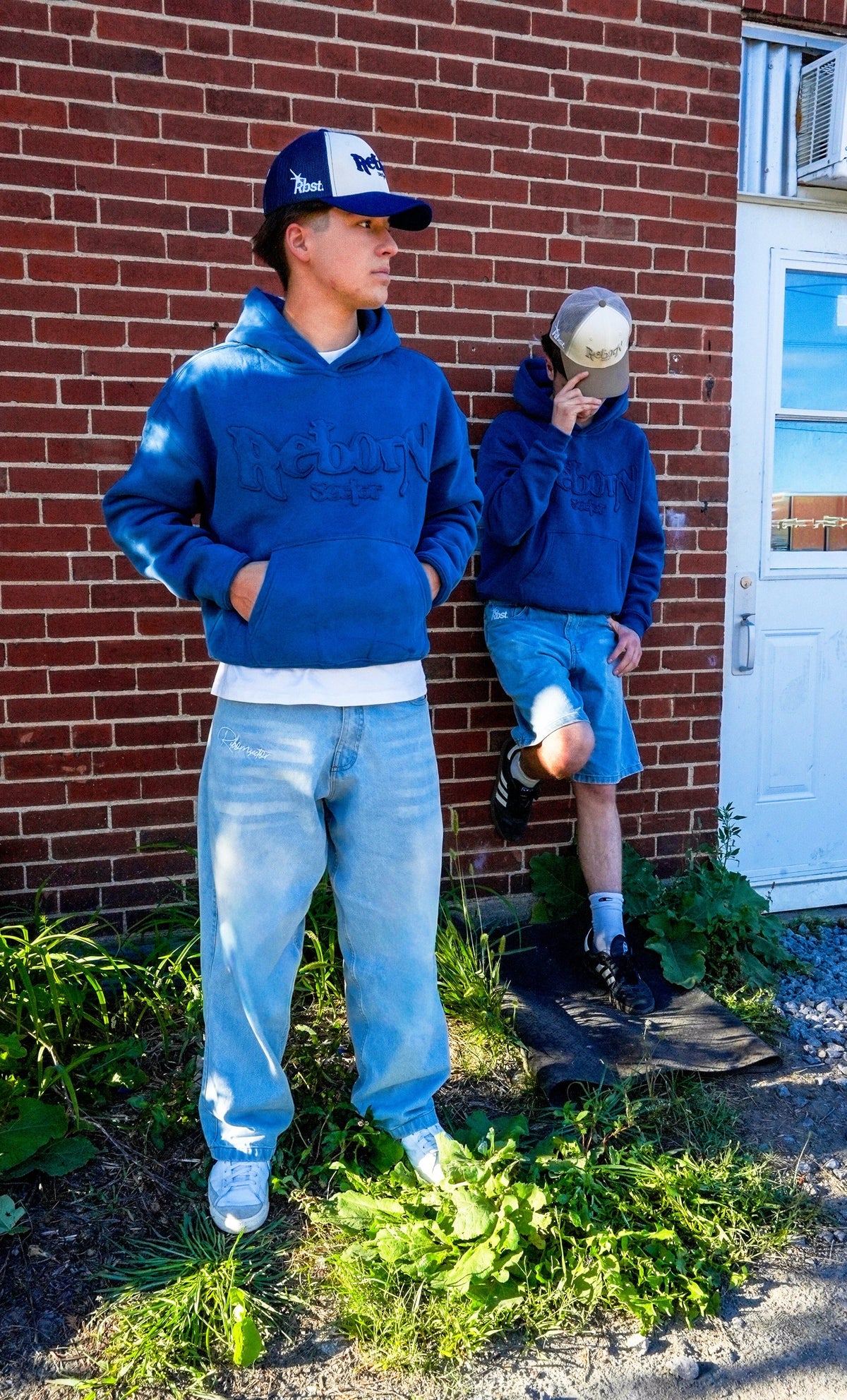 "VOID" HOODIE - BLEU