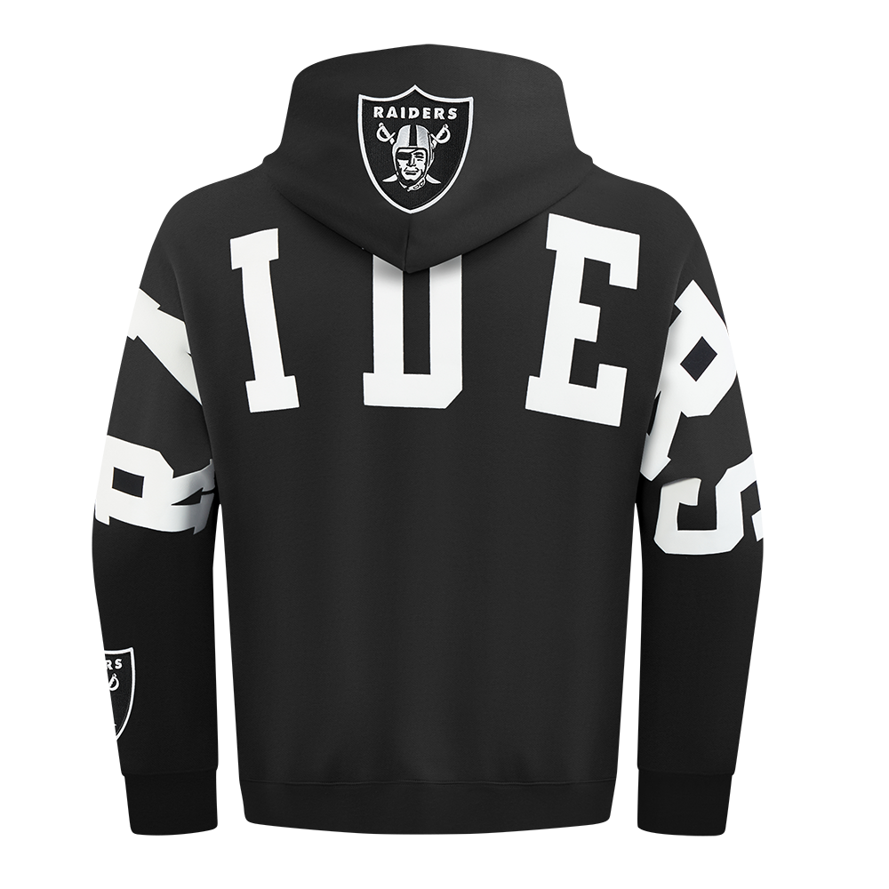Pro Standard 'Las Vegas Raiders Wingspan' Drop Shoulder Hoodie (Black)
