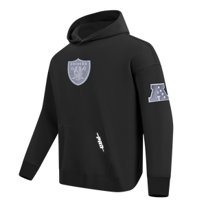 NFL RAIDERS DROP SHOULDER HOODIE - Black