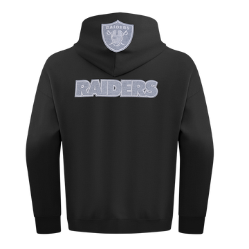 NFL RAIDERS DROP SHOULDER HOODIE - Black