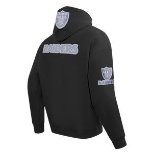 NFL RAIDERS DROP SHOULDER HOODIE - Black