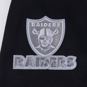 NFL RAIDERS DROP SHOULDER HOODIE - Black