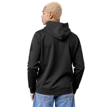 RAIDERS BLACKOUT M DROP SHOUL DER FLC PO HOODIE