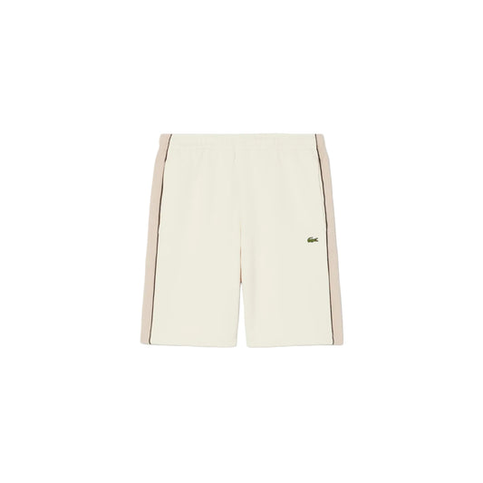 Le short blocs couleurs envers ratiné - Ivoire - Beige crème