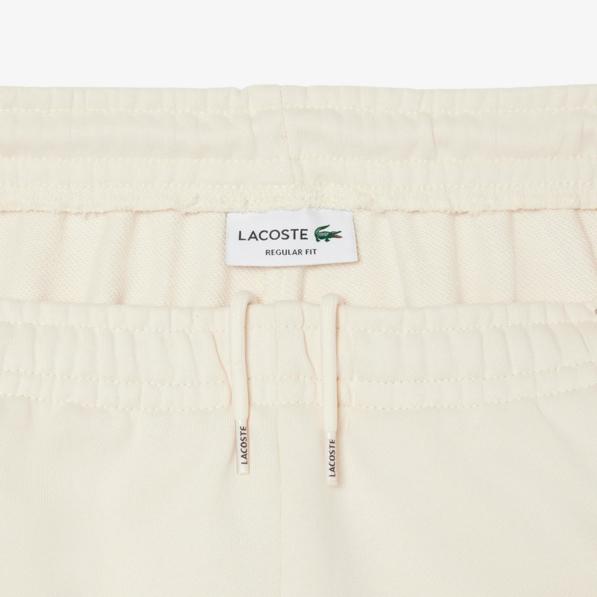 Colorblock Fleece Shorts -  Ivory/Cream Beige