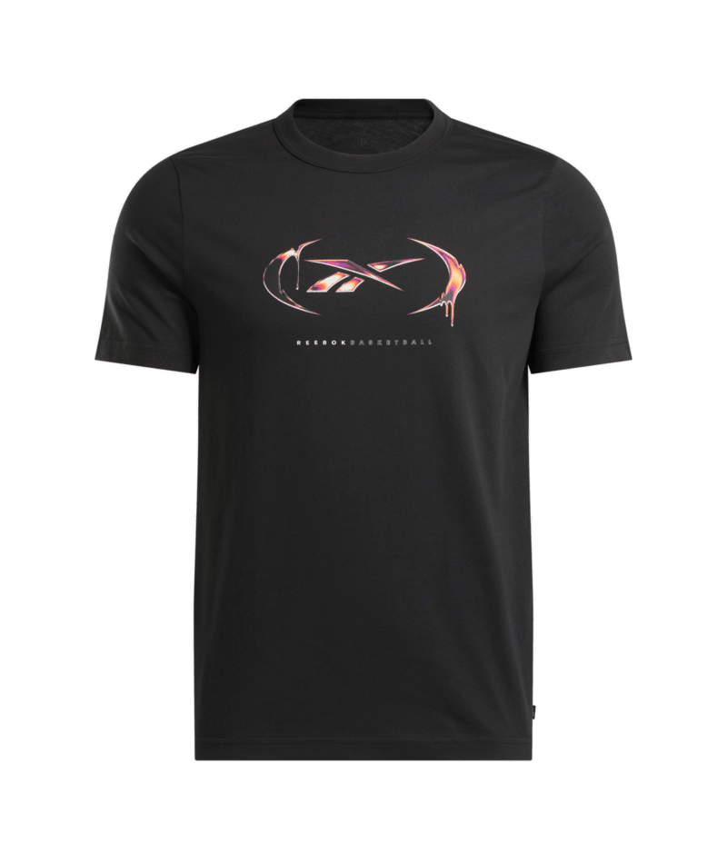 graphic series basketball drip t-shirt - BLack