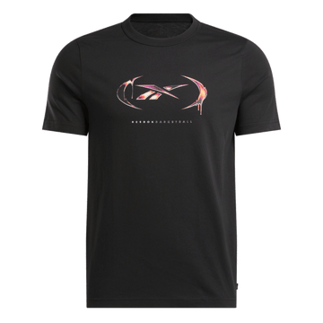 graphic series basketball drip t-shirt - BLack