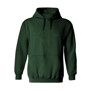 Tonal signature hoodie Forest green (Brodé)