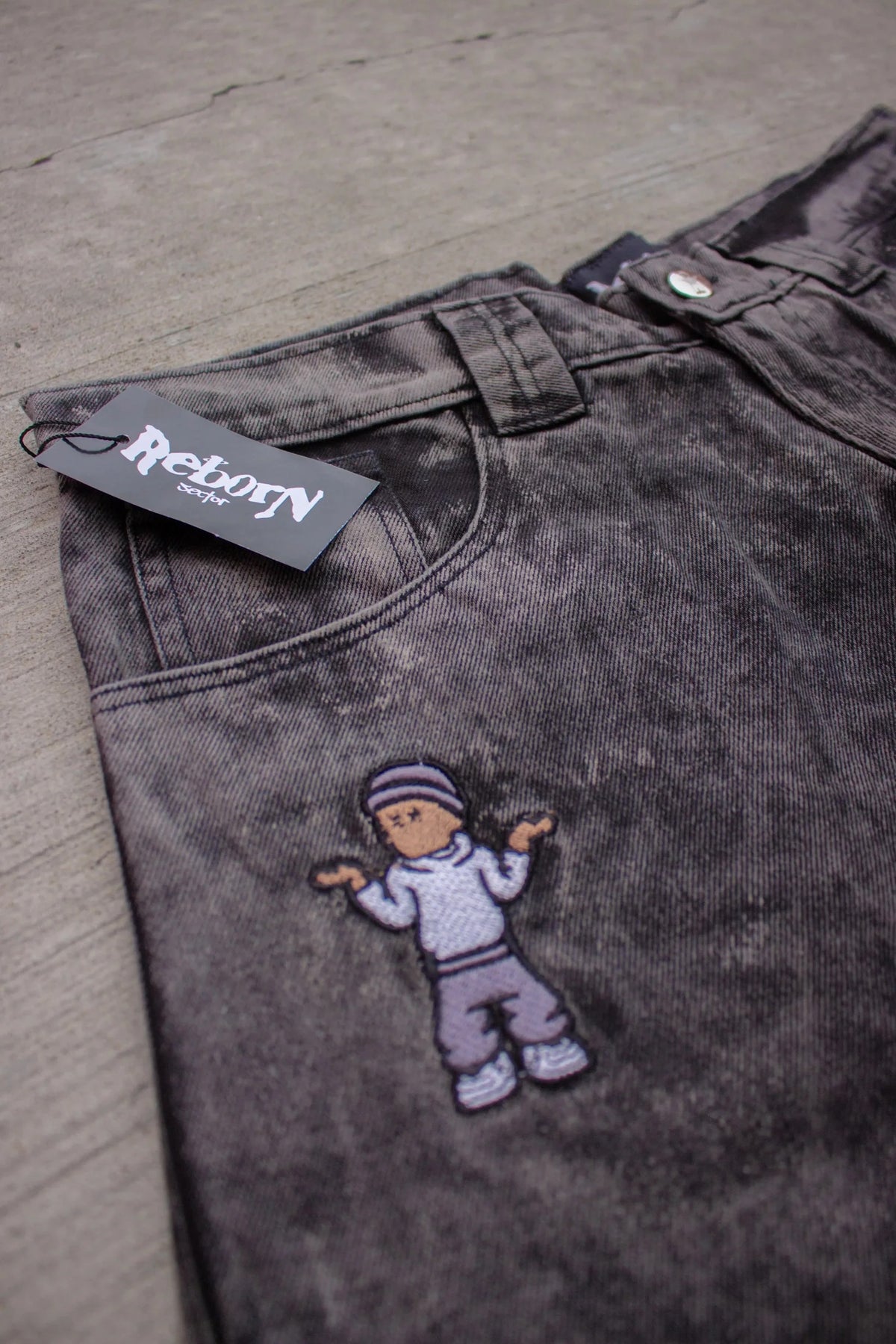 "ARCHIVE" DENIM PANTS - GREY WASH