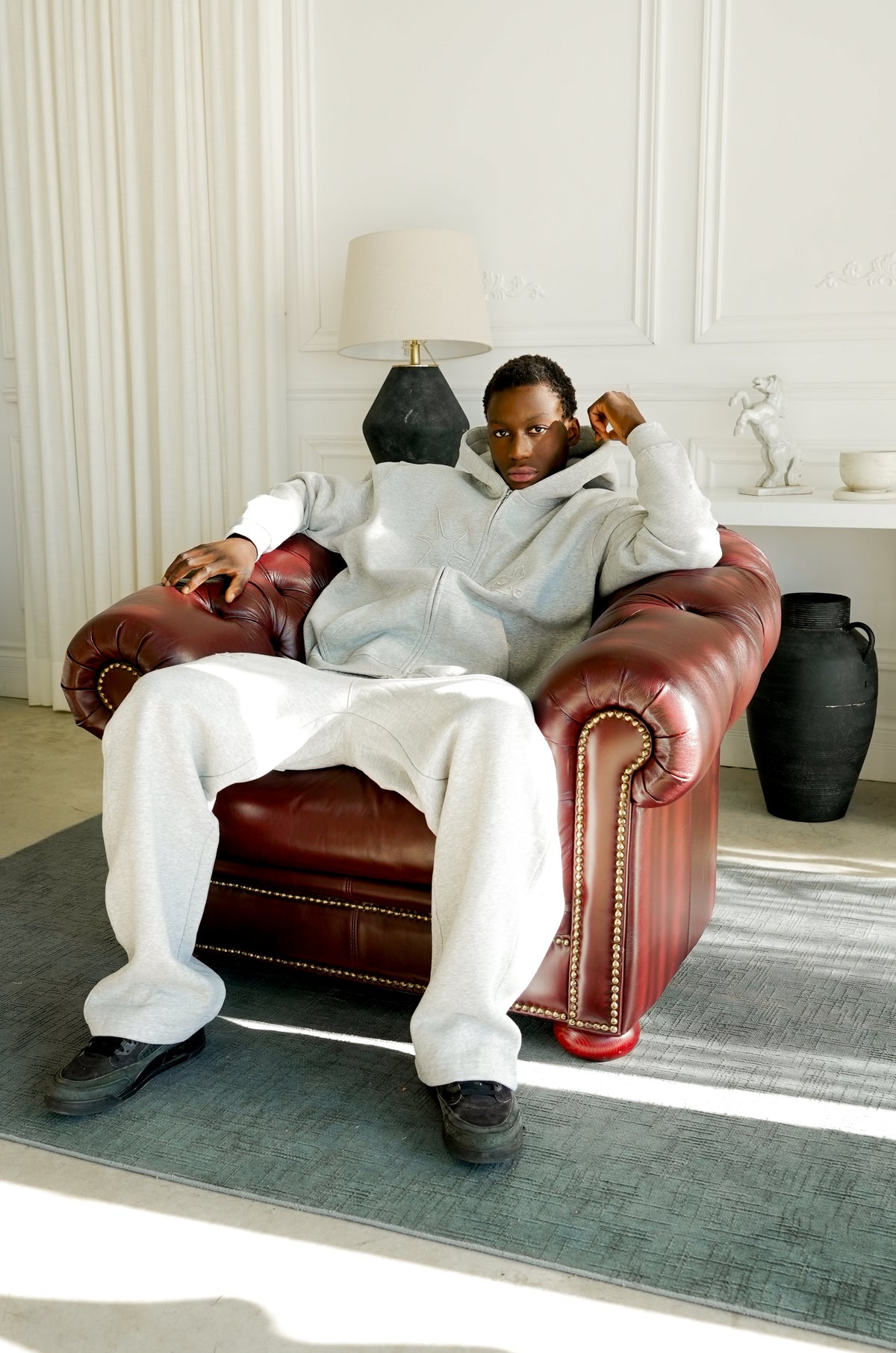 "EVOLVE" SWEATPANTS - LIGHT GREY