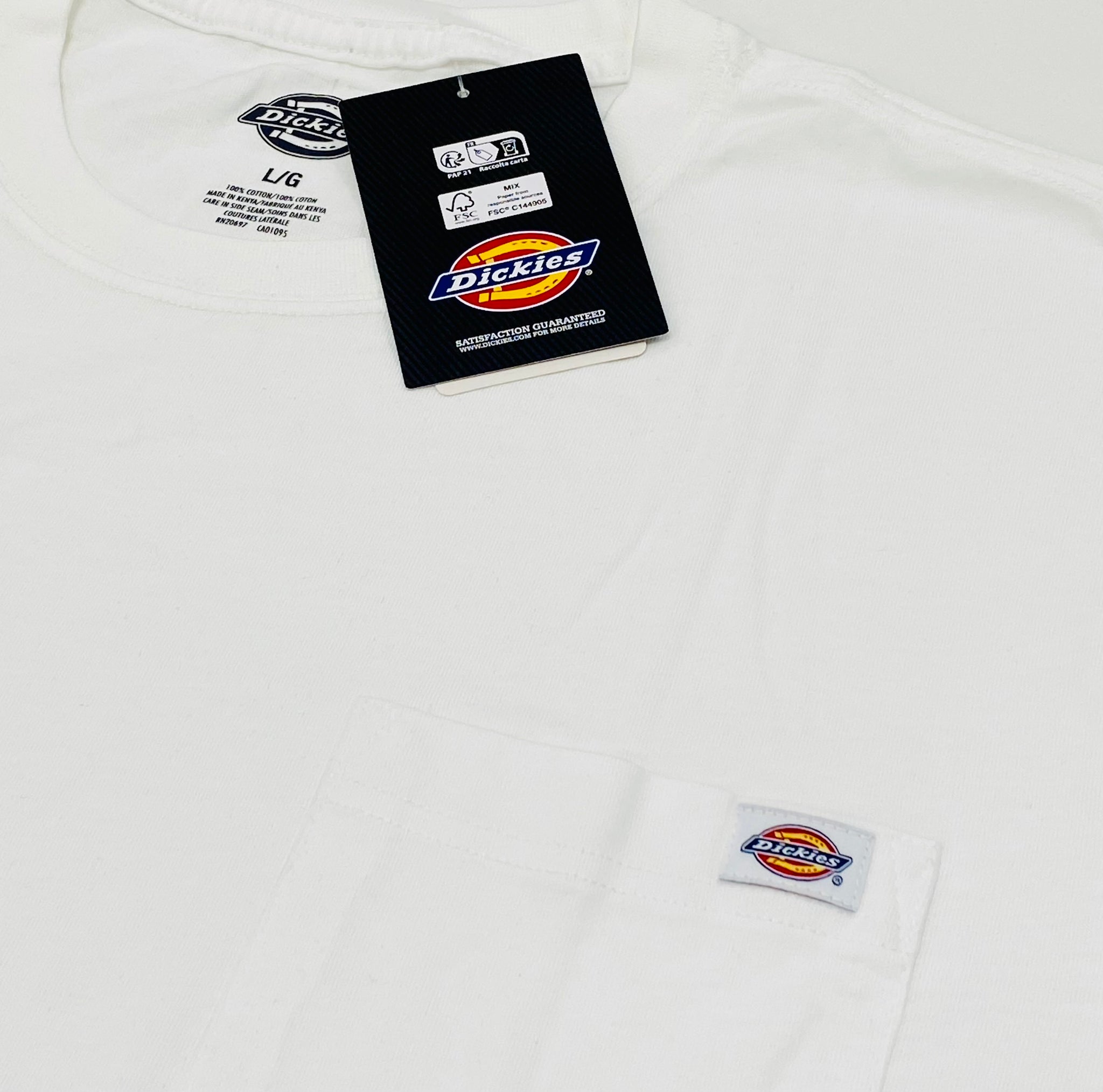 Lightweight Short Sleeve Pocket T-Shirt - white