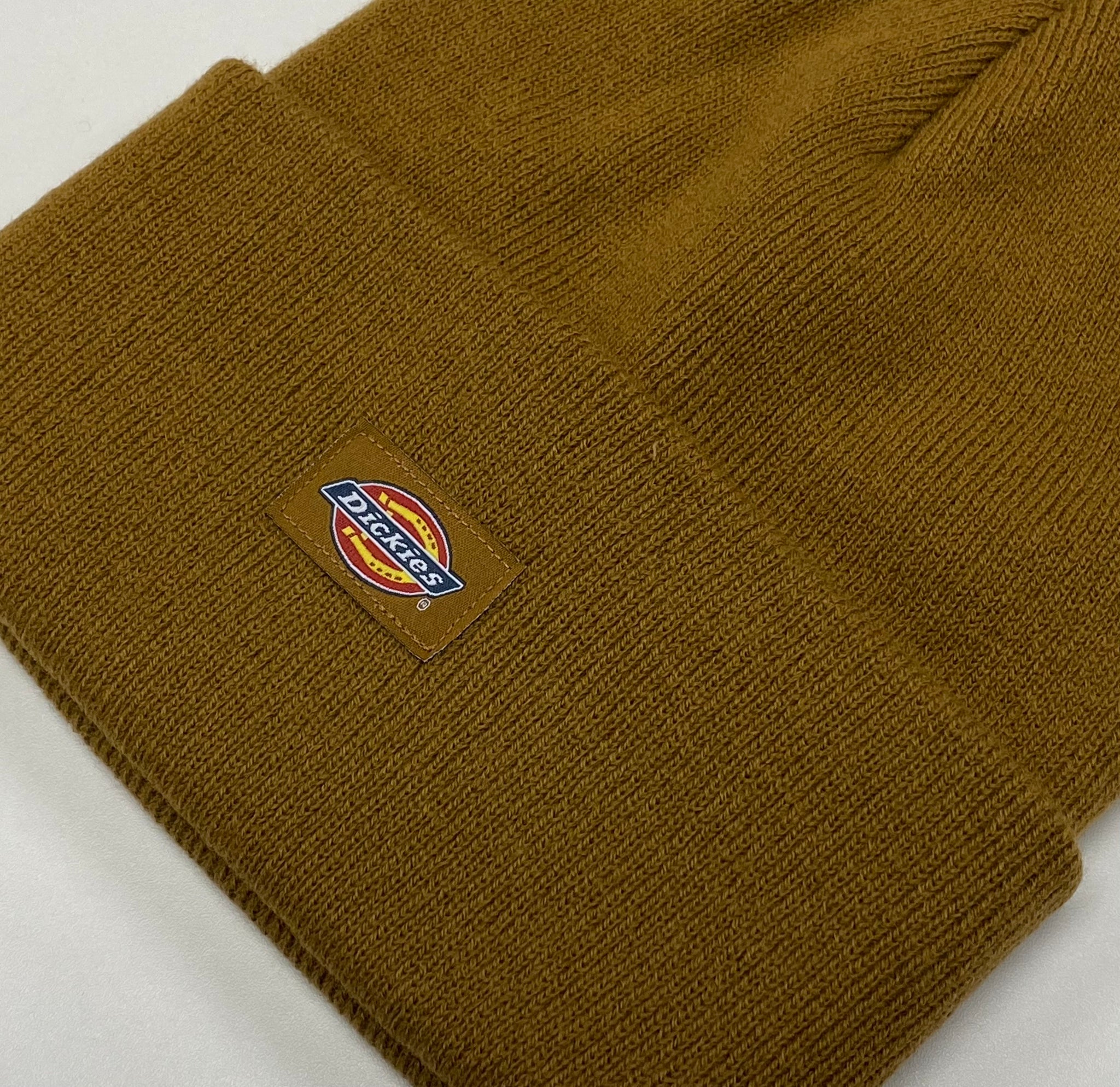 Cuffed Knit Beanie - Brown