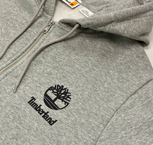 PRINT STACK LOGO FZ (BB) HOODIE - MEDIUM GREY HEATHER