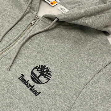 PRINT STACK LOGO FZ (BB) HOODIE - MEDIUM GREY HEATHER