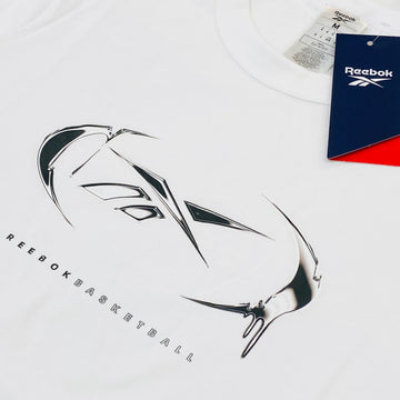 graphic series basketball drip t-shirt - White