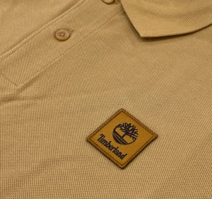 WOVEN BADGE POLO - Light wheat