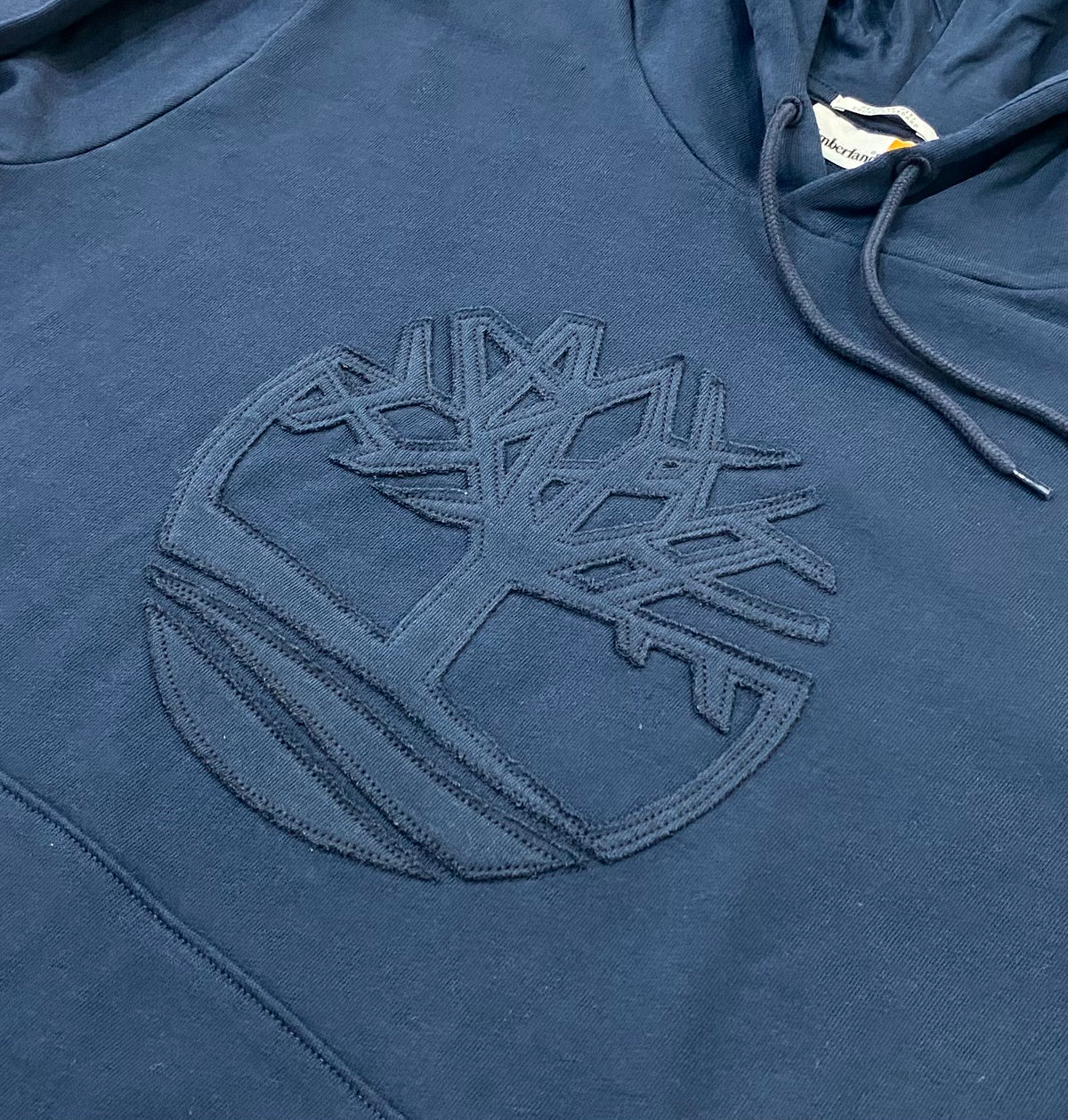 NORTHWOOD TREE LOGO PATCH LOOPBACK HOODIE - DARK SAPPHIRE