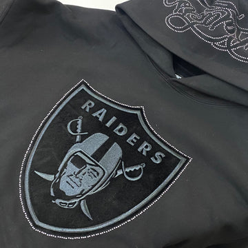 SWEAT À CAPUCHE RAIDERS BLACKOUT - noir