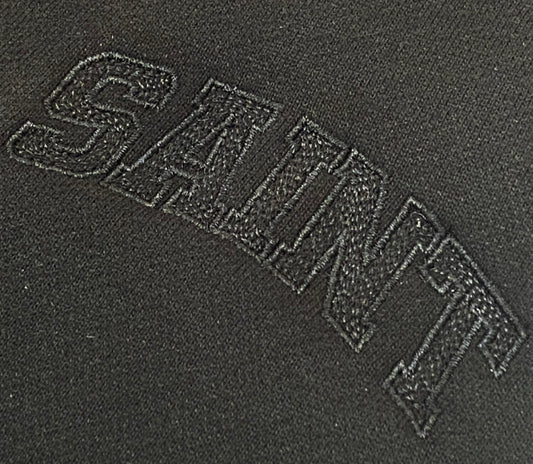 Relaxed Sweatpants Saint Letter Logo Black/BLK