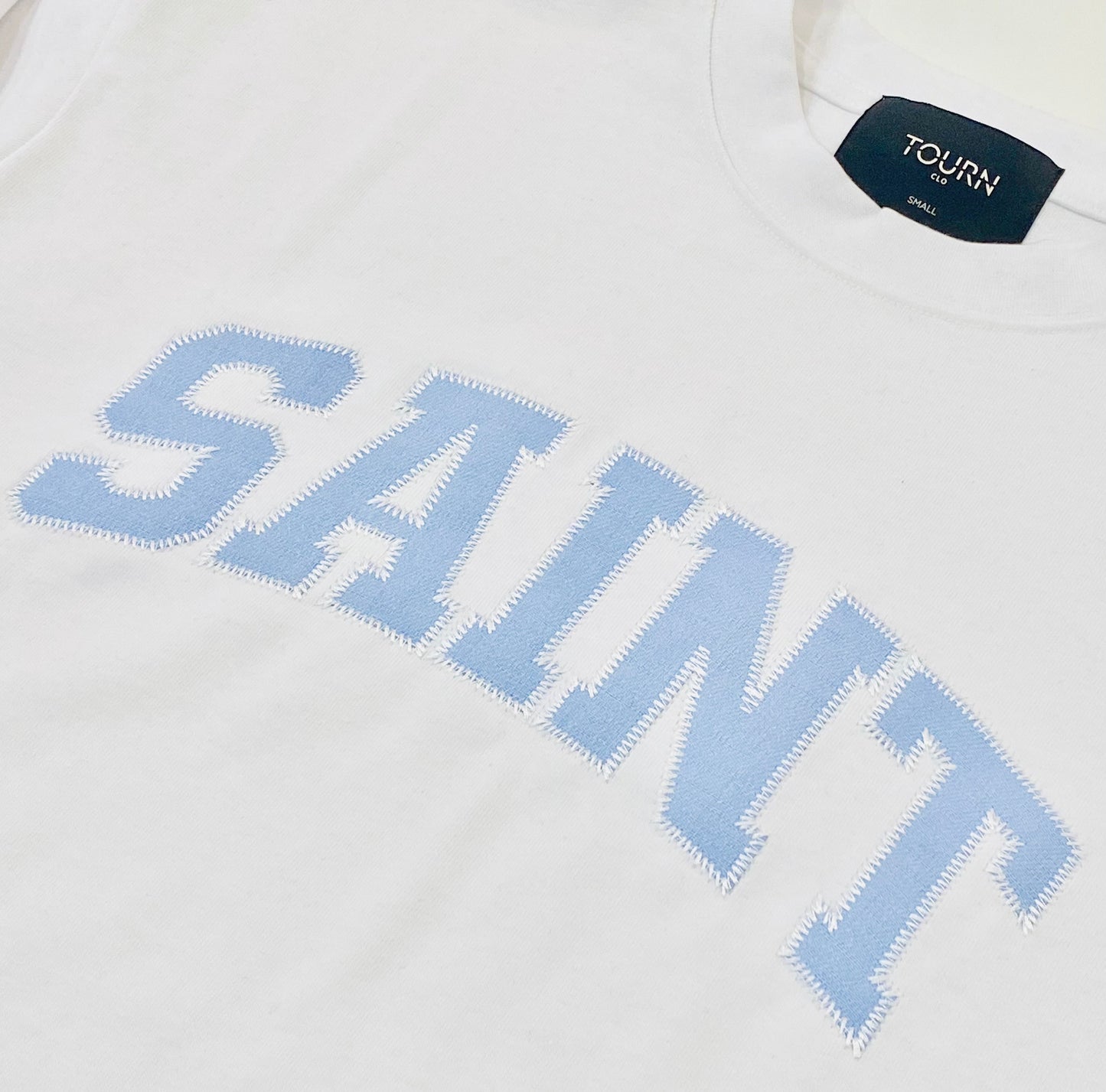 Saint Heavyweight Tee White/BLU