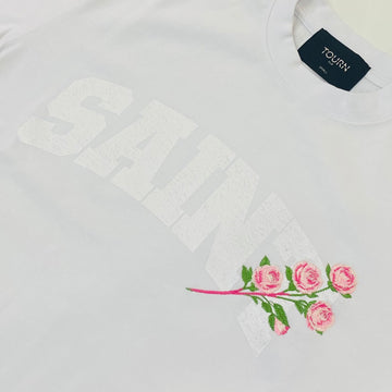 Saint Heavyweight Tee White/Flowers