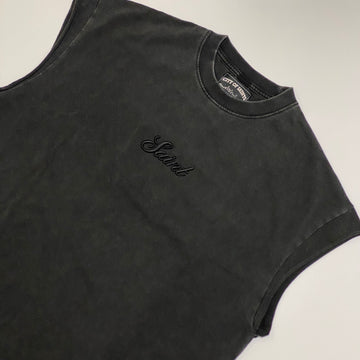 Saint Heavyweight Muscle Tee - Washed Black