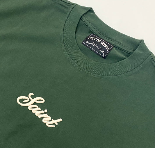 Saint signature Tee - Forest green