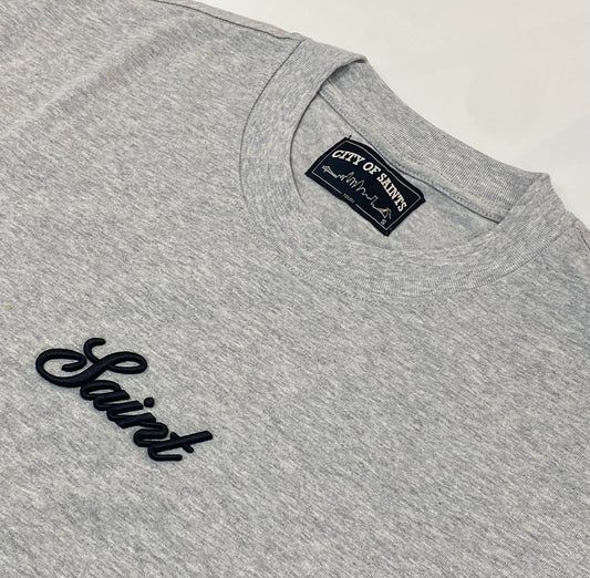 Saint Signature Tee - Athletic Grey