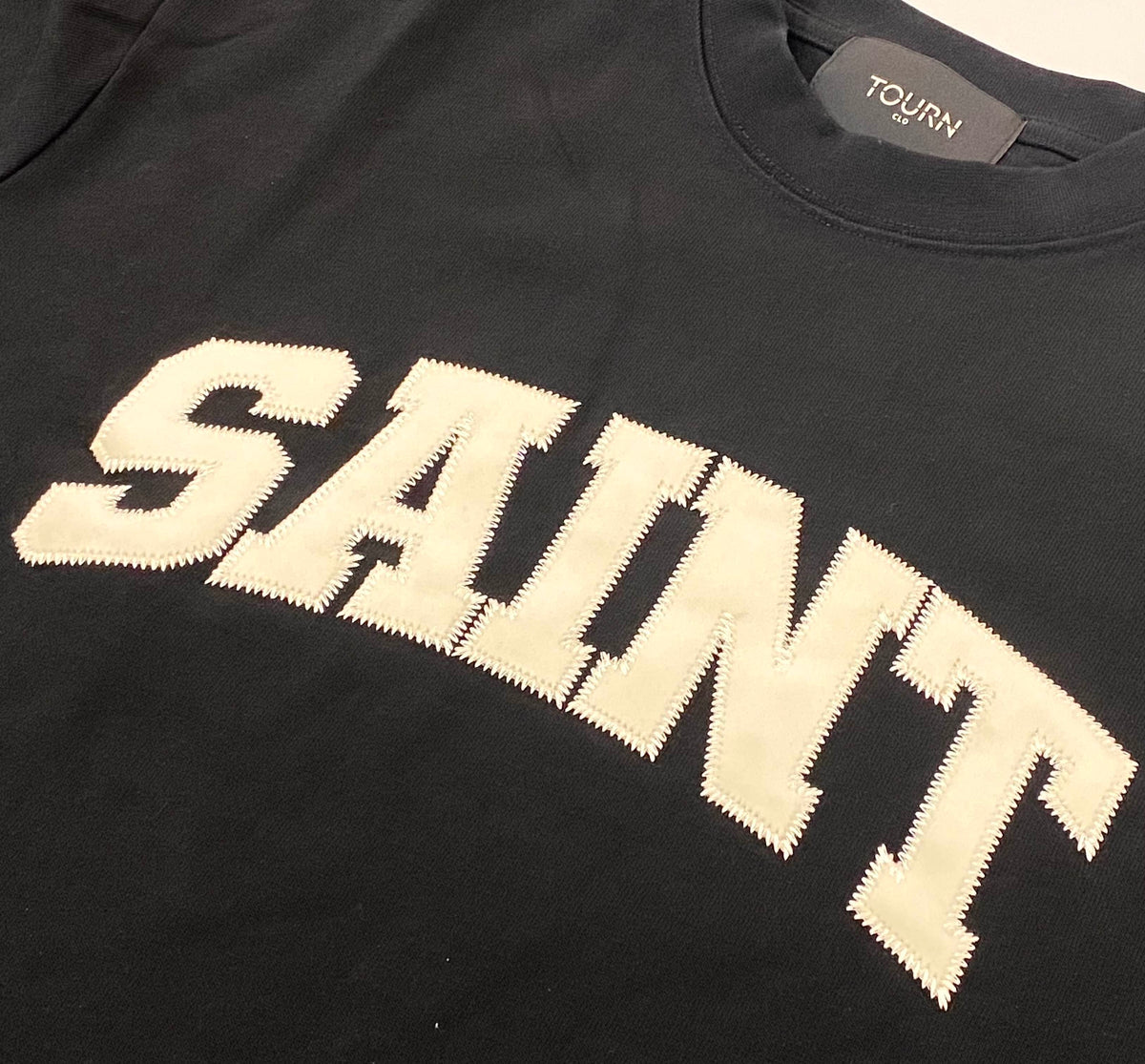 T-shirt Saint Heavyweight -Noir/crème