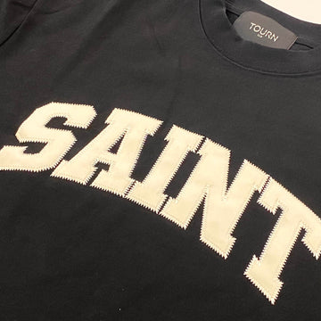 T-shirt Saint Heavyweight -Noir/crème
