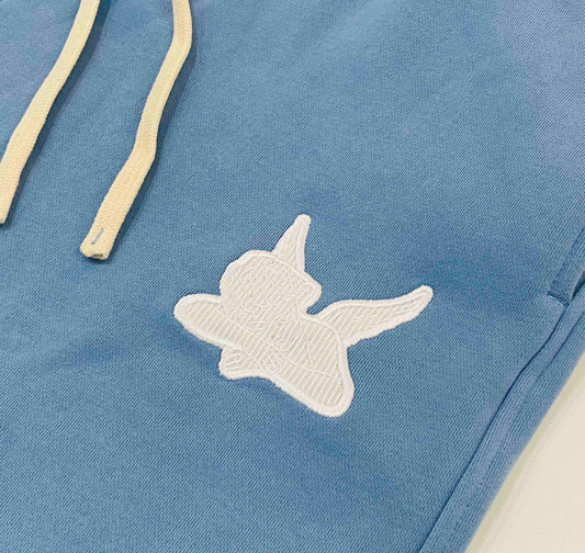 Relaxed Sweatpants Saint Logo Ski Blue/WHT