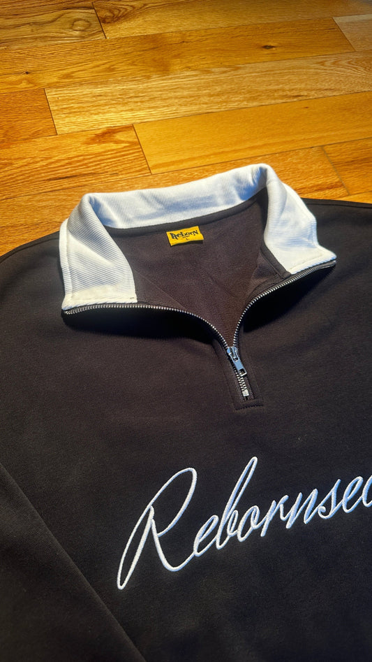 "ASCENT" QUARTER ZIP - NOIR