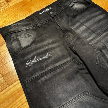 "INNER" DENIM PANTS - Black