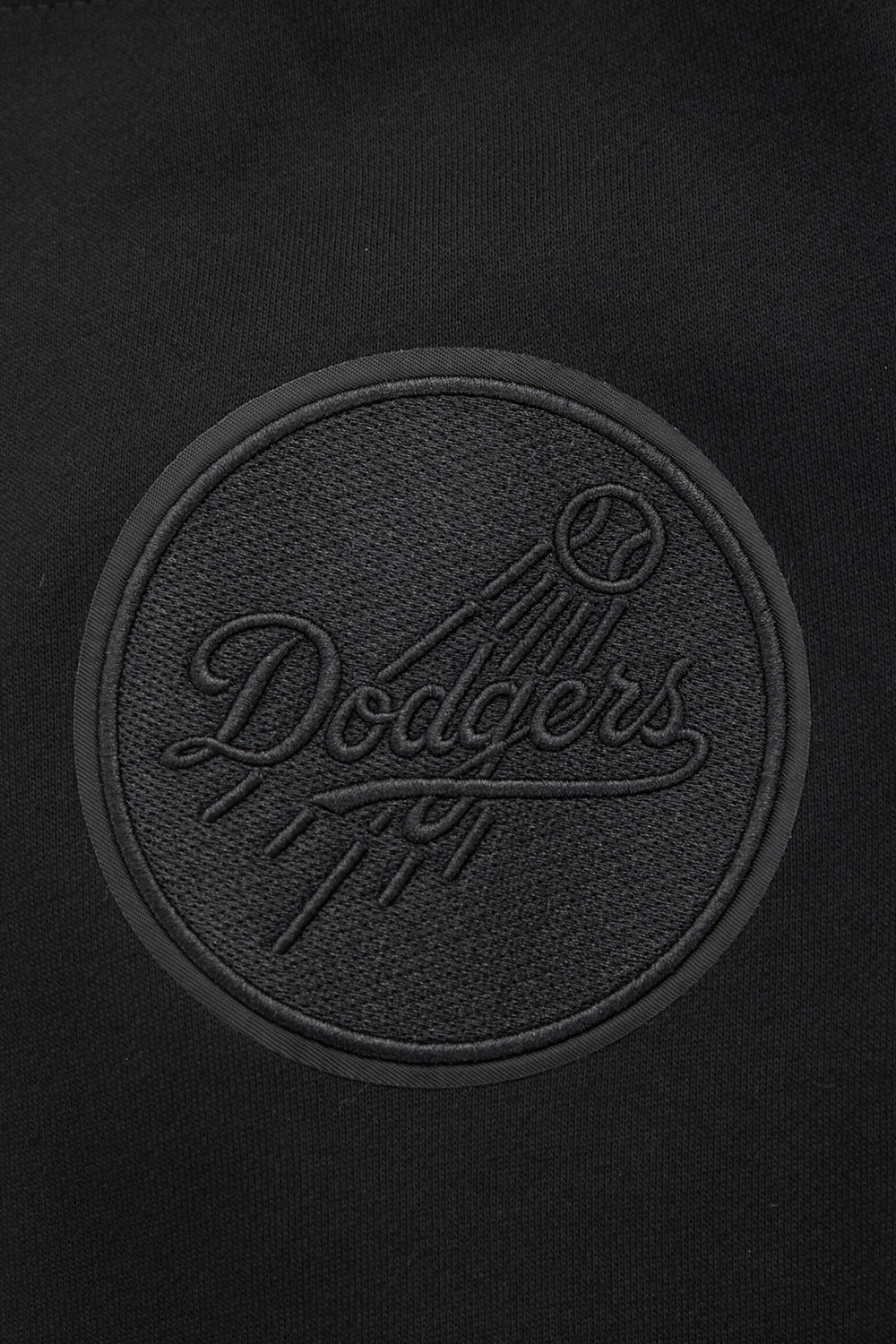 MLB LOS ANGELES DODGERS NEUTRAL DROP SHOULDER MEN'S PO HOODIE - Black