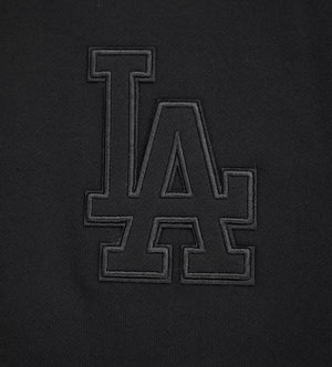 MLB LOS ANGELES DODGERS NEUTRAL DROP SHOULDER MEN'S PO HOODIE - Black