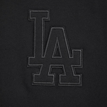 MLB LOS ANGELES DODGERS NEUTRAL DROP SHOULDER MEN'S PO HOODIE - Black