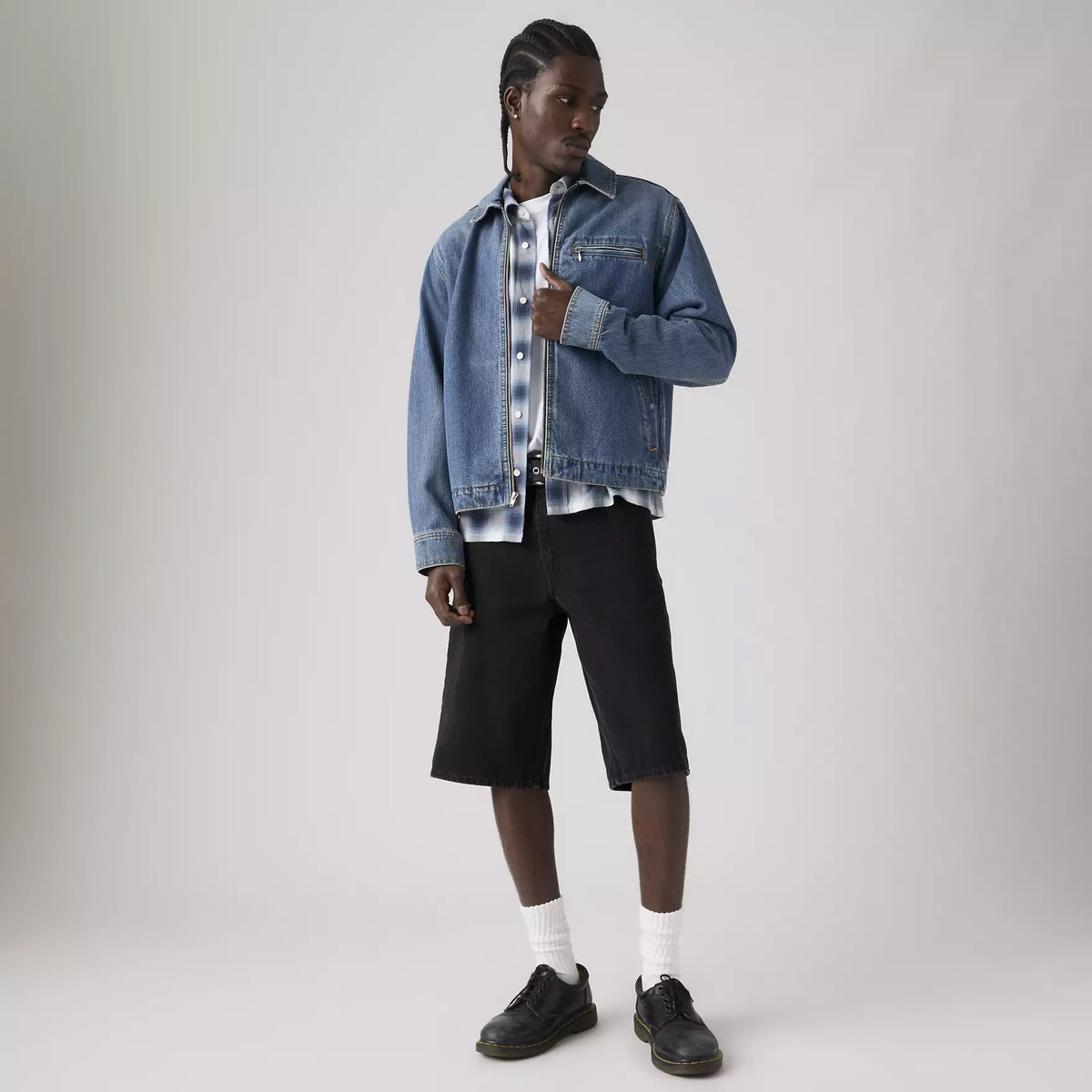 470 Baggy Men's Shorts - Night Run - Just Tonight - Black