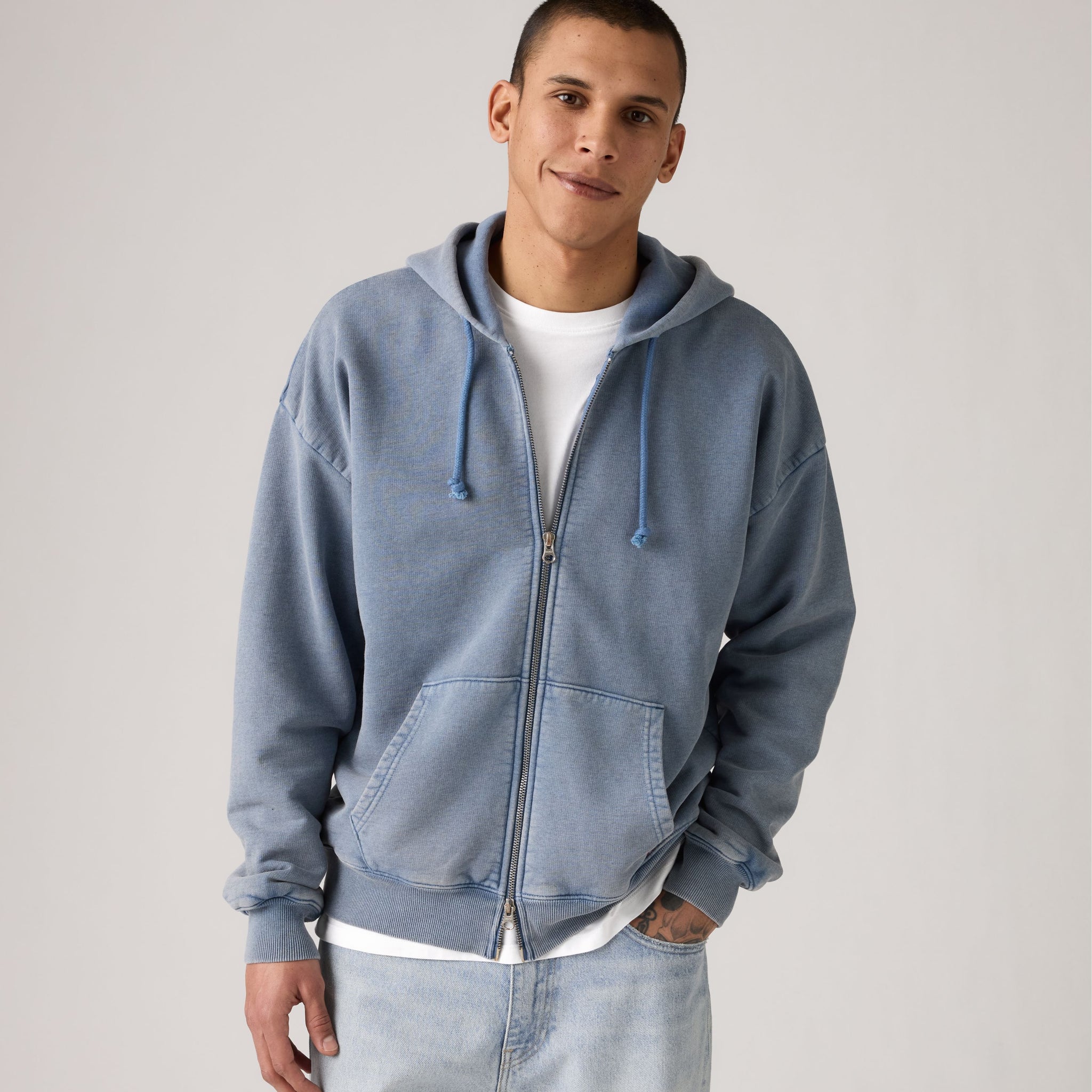 arcata lined full zip grunge wash sunset