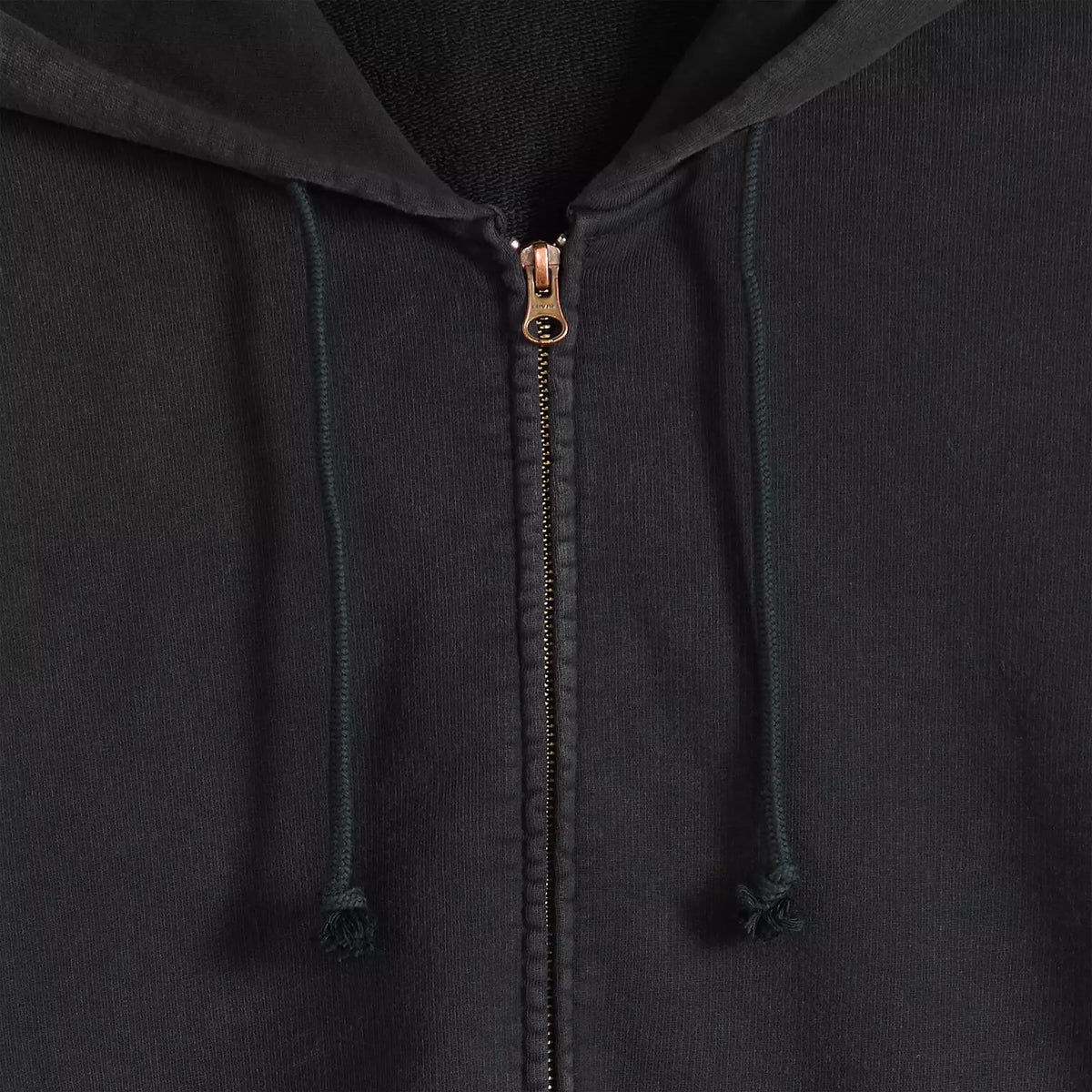 hayes boxy full zip - Grunge Wash Jet Black 