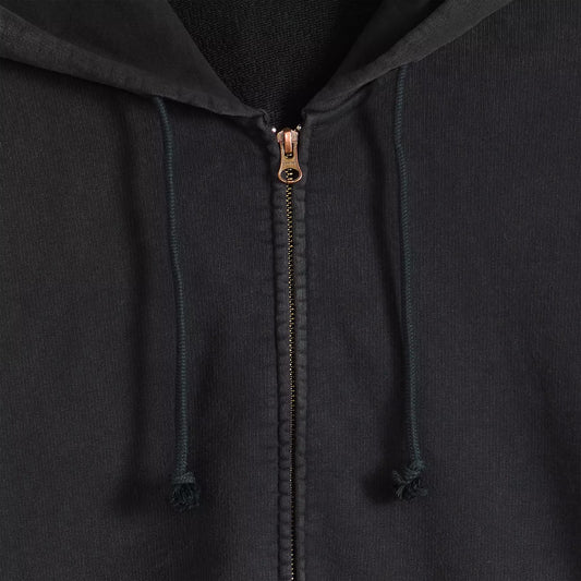 hayes boxy full zip - Grunge Wash Jet Black 
