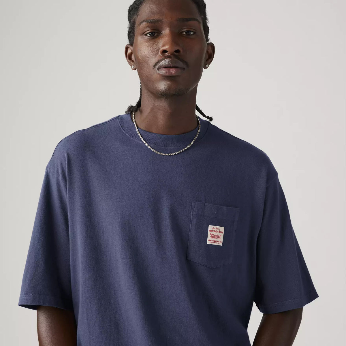 Short-sleeve Workwear T-shirt - Blue Indigo