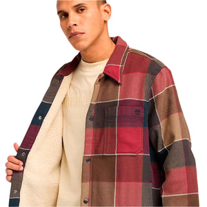 SHERPA LINED PLAID OVERSHIRT