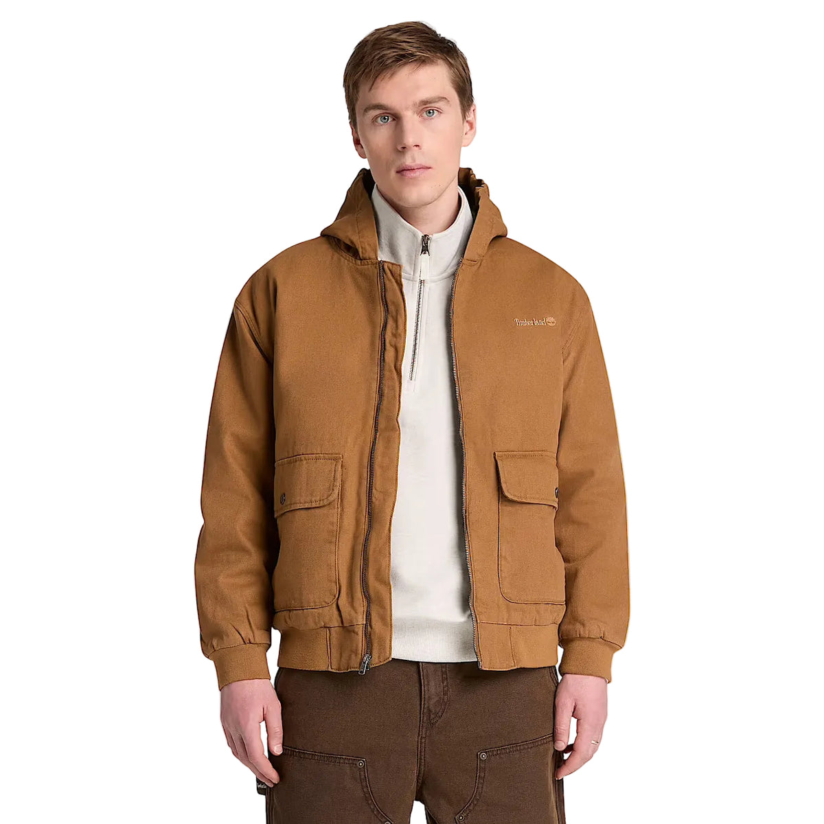 Insulated Canvas Bomber - Dark Wheat