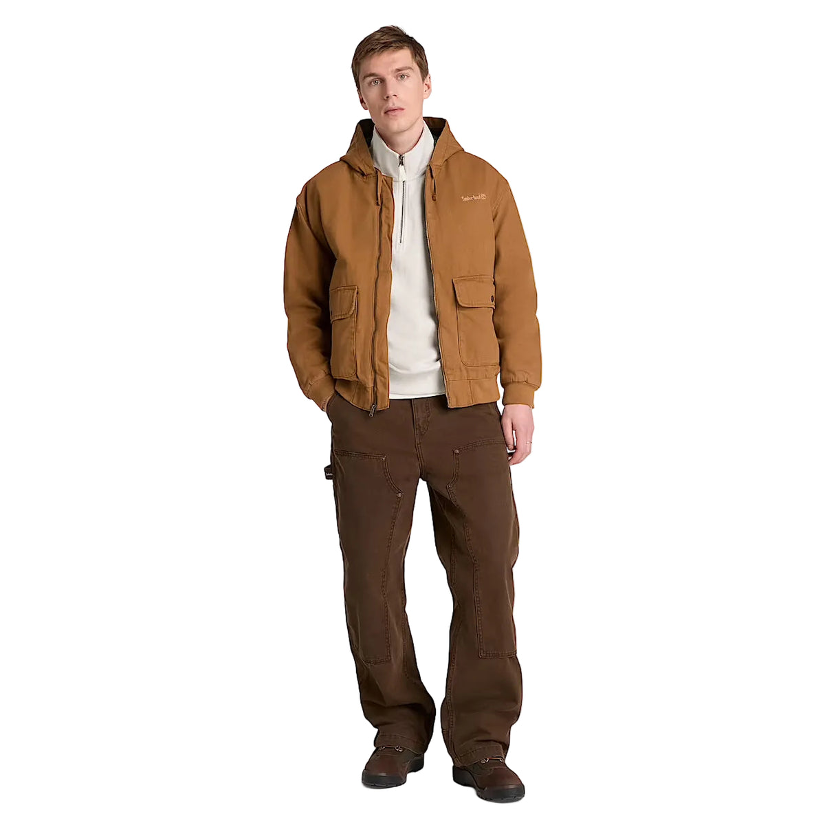 Insulated Canvas Bomber - Dark Wheat