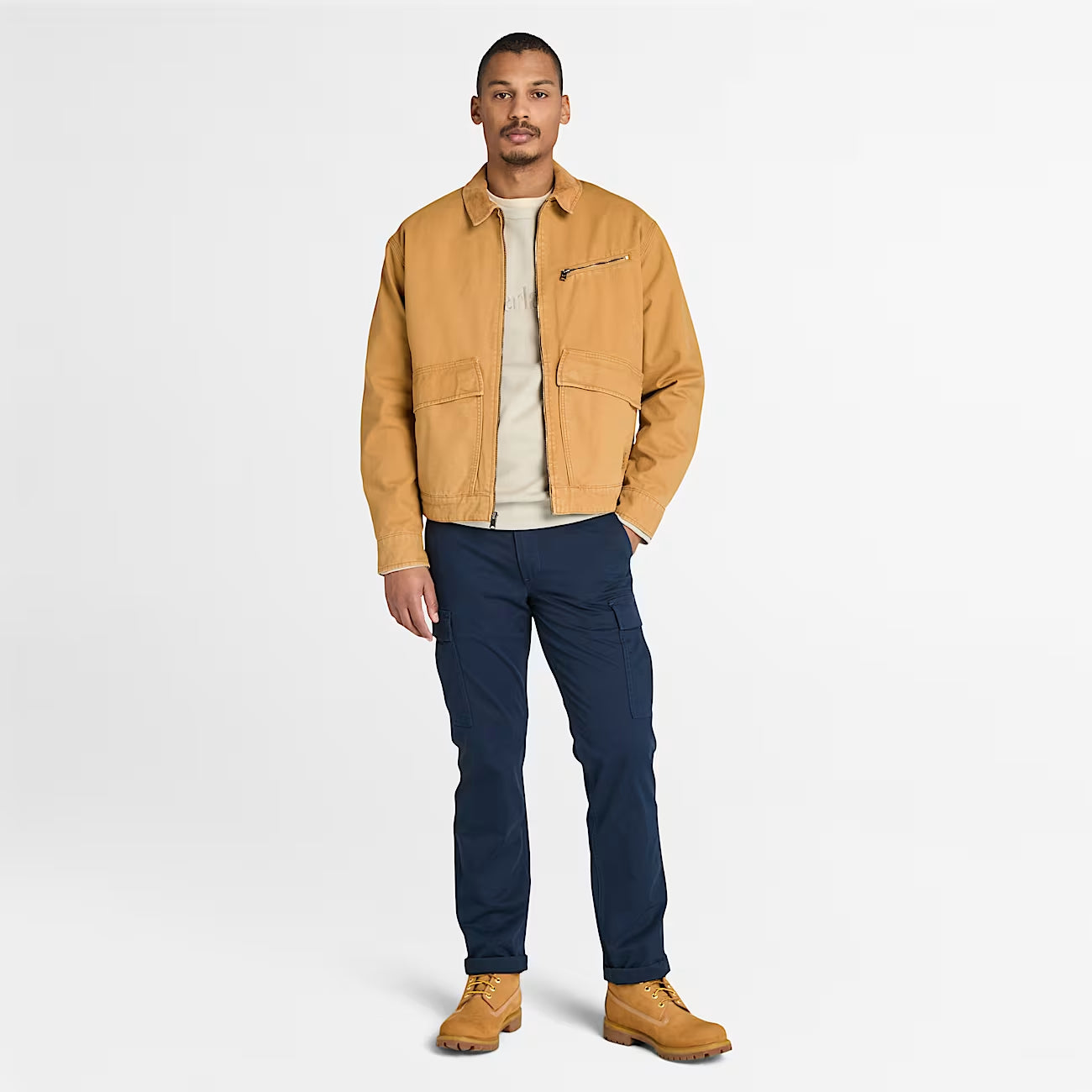 MEN'S STRAFFORD WASHED CANVAS JACKET - WHEAT