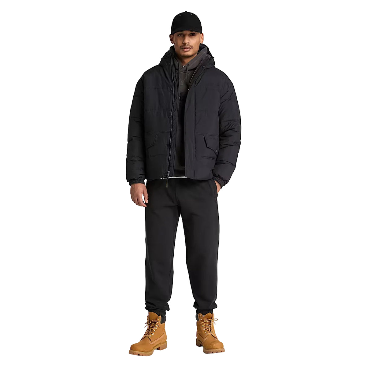 Manteau bouffant hydrofuge - Noir