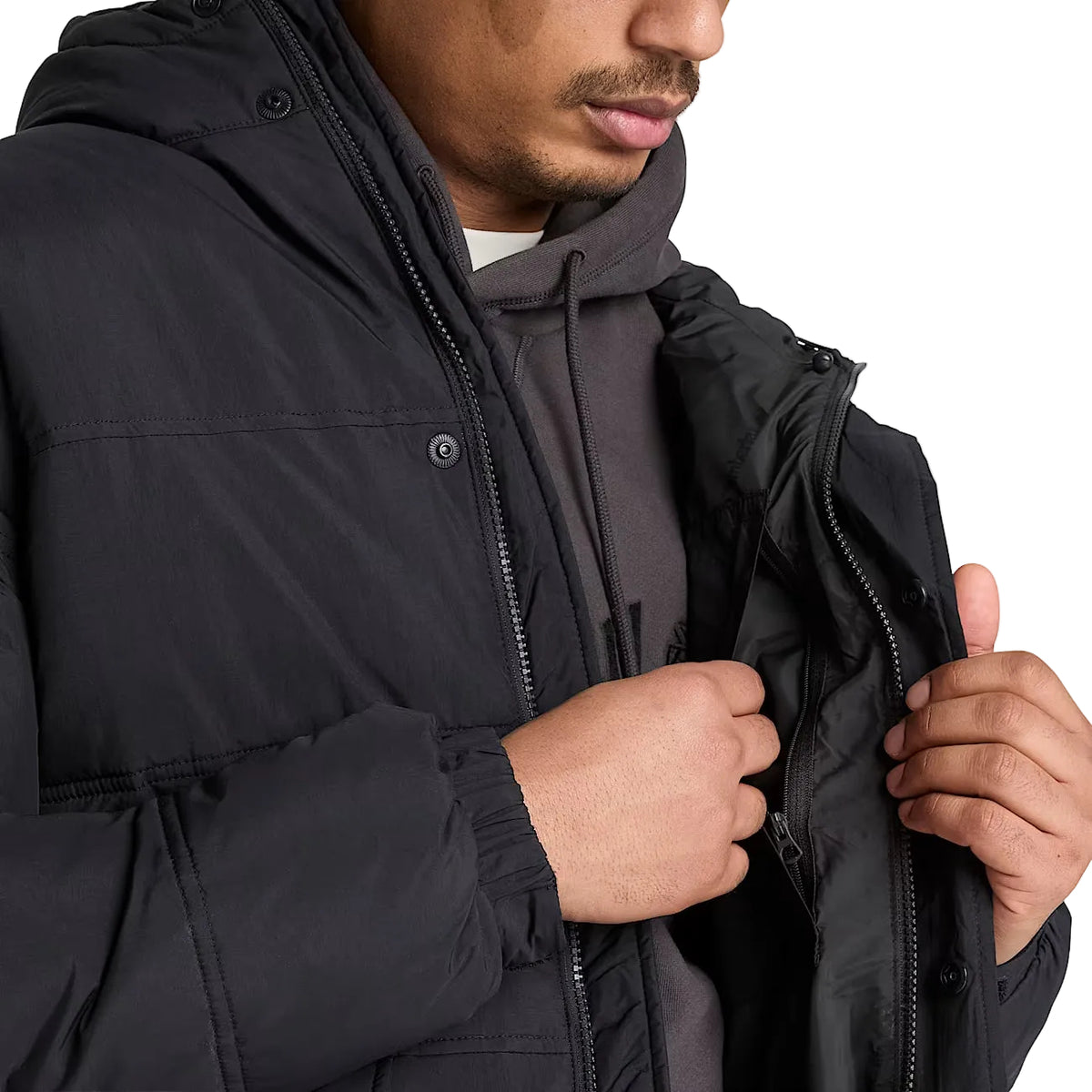 Manteau bouffant hydrofuge - Noir